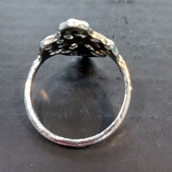 Alloy Silver Cross ring size 7 - Picture 3 of 4